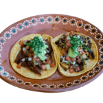 Traditional Tacos with Beef and Mushroom Fillings